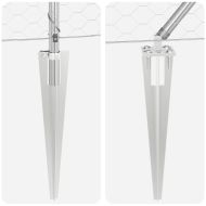 Стълб за ограда. Сребрист 25 x 1,6 м (50 мм мрежа) Стомана