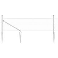 Стълб за ограда. Сребрист 50 x 0,5 м (13 мм мрежа) Стомана