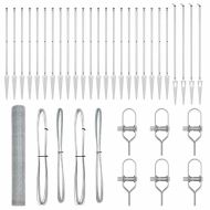 Стълб за ограда. Сребрист 50 x 1,2 м (25 мм мрежа) Стомана