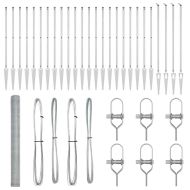 Стълб за ограда. Сребрист 50 x 1,6 м (25 мм мрежа) Стомана