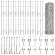 Стълб за ограда. Сребрист 100 х 0,5 м Стомана