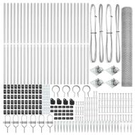 Стълб за ограда. Сребрист 100 x 1,4 м (25 мм мрежа) Стомана