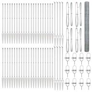 Стълб за ограда. Сребрист 100 x 1,5 м (50 мм мрежа) Стомана