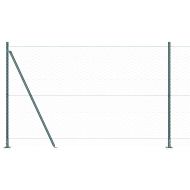 Стълб за ограда. Зелен 10 x 1,5 м (50 мм мрежа) Стомана и PVC