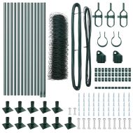Стълб за ограда. Зелен 25 x 0,5 м (36 мм мрежа) Стомана