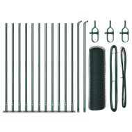 Стълб за ограда. Зелен 25 x 0,6 м (мрежа 13 мм) Стомана и PVC