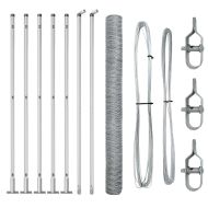 Стълб за ограда. Сребрист 10 x 1,5 м (36 мм мрежа) Стомана