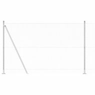 Стълб за ограда. Сребрист 25 x 1,4 м (13 мм мрежа) Стомана
