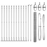 Стълб за ограда. Сребрист 25 x 1,6 м (36 мм мрежа) Стомана