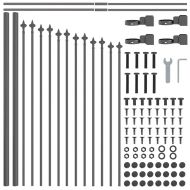 Градска ограда Woerden 7 pcs Сив