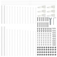 Градска ограда 4 pcs Бяло 170 x 215 см