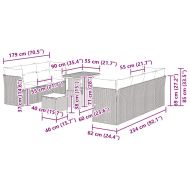 Градински Софа Комплект 10 pcs Черно полиратан