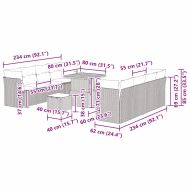 Градински Софа Комплект 11 pcs Черно полиратан