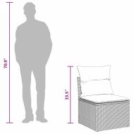 Градински Софа Комплект 11 pcs Черно полиратан