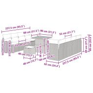 Градински Софа Комплект 11 pcs Бежово полиратан