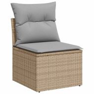 Градински Софа Комплект 13 бр. Бежово полиратан