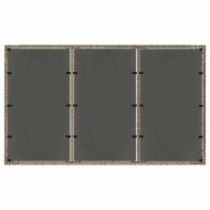 Комплект за хранене в градината 5 pcs Сив полиратан