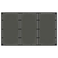 Комплект за хранене в градината 7 pcs Черно полиратан