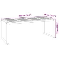 Комплект за хранене в градината 9 pcs Сив и кафяв полиратан