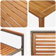 Комплект за хранене в градината 5 pcs Сив