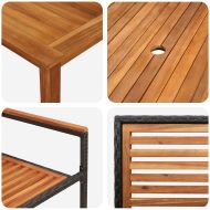 Комплект за хранене в градината 5 pcs Черно