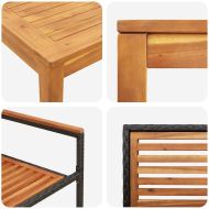 Комплект за хранене в градината 3 pcs Черно