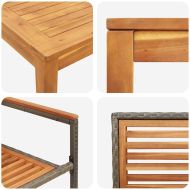 Комплект за хранене в градината 3 pcs Сив