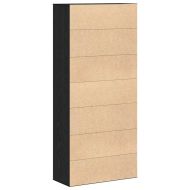 Висока масичка Черен дъб 80 x 35 x 180 см Инженерно дърво