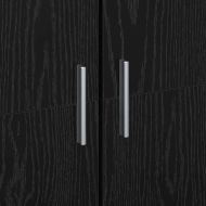 Висока масичка Черен дъб 80 x 35 x 180 см Инженерно дърво