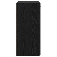Шкаф за съхранение с чекмедже Черен дъб 80 x 42.5 x 93.5 см
