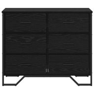 Плика с чекмедже 2 pcs Черния дъб 91 x 35,5 x 74,5 см