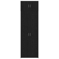 Шкаф за съхранение 3 pcs Черния дъб