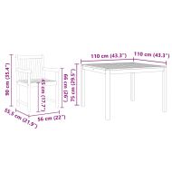 Комплект за хранене в градината 3 pcs Кафяво