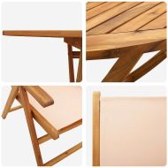 Комплект за хранене в градината 5 pcs Бежово