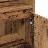 Комплект мебели за баня 3 pcs Старо дърво Инженерно дърво