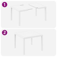 Комплект за хранене в градината 5 pcs Бяло Полипропилен