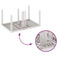 Комплект за хранене в градината 7 pcs Бяло Ратан Polt