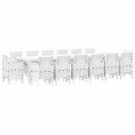 Комплект за хранене в градината 15 pcs Бяло Ратан Polt