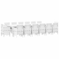 Комплект за хранене в градината 15 pcs Бяло Ратан Polt