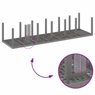 Комплект за хранене в градината 15 pcs Светлосиво Ратан Polt
