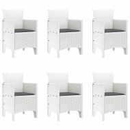 Комплект за хранене в градината 7 pcs Бяло Полипропилен