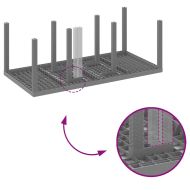 Комплект за хранене в градината 7 pcs Светлосиво Полипропилен