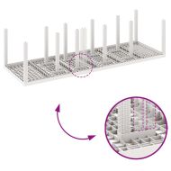 Комплект за хранене в градината с възглавница 11 pcs Бял и тауп