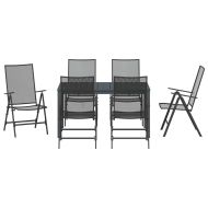 Комплект за хранене в градината 7 pcs Антрацит