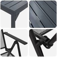 Комплект за хранене в градината 7 pcs Антрацит