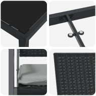 Комплект за хранене в градината 7 pcs Черен и Светло Сив