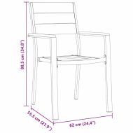 Комплект за хранене в градината 5 pcs Черно