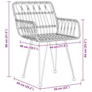 Комплект за хранене в градината 5 pcs Кафяво
