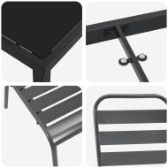 Комплект за хранене в градината 5 pcs Антрацит