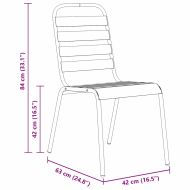 Комплект за хранене в градината 5 pcs Антрацит